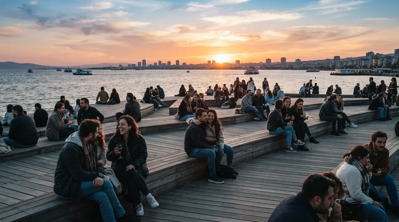 Karşıyaka, İzmir: el barrio junto al ferry donde la puesta de sol es el evento principal